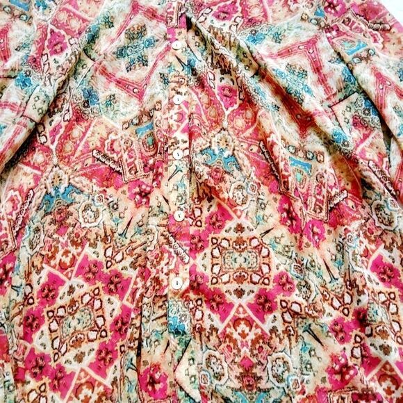 Show Me Your Mumu downtown tunic top button down S kimono - Picture 14 of 14